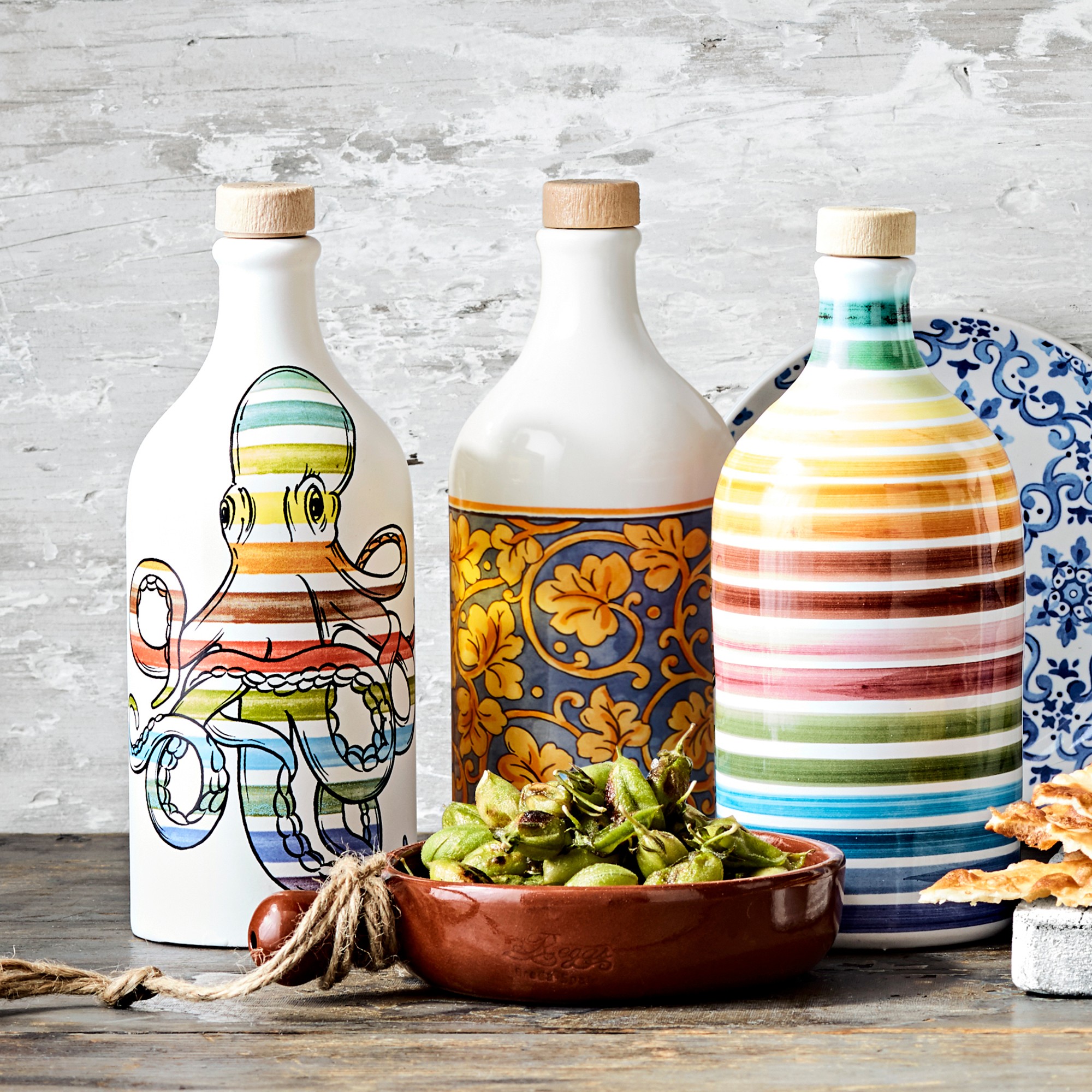 Muraglia Extra Virgin Olive Oil in Striped Bottle