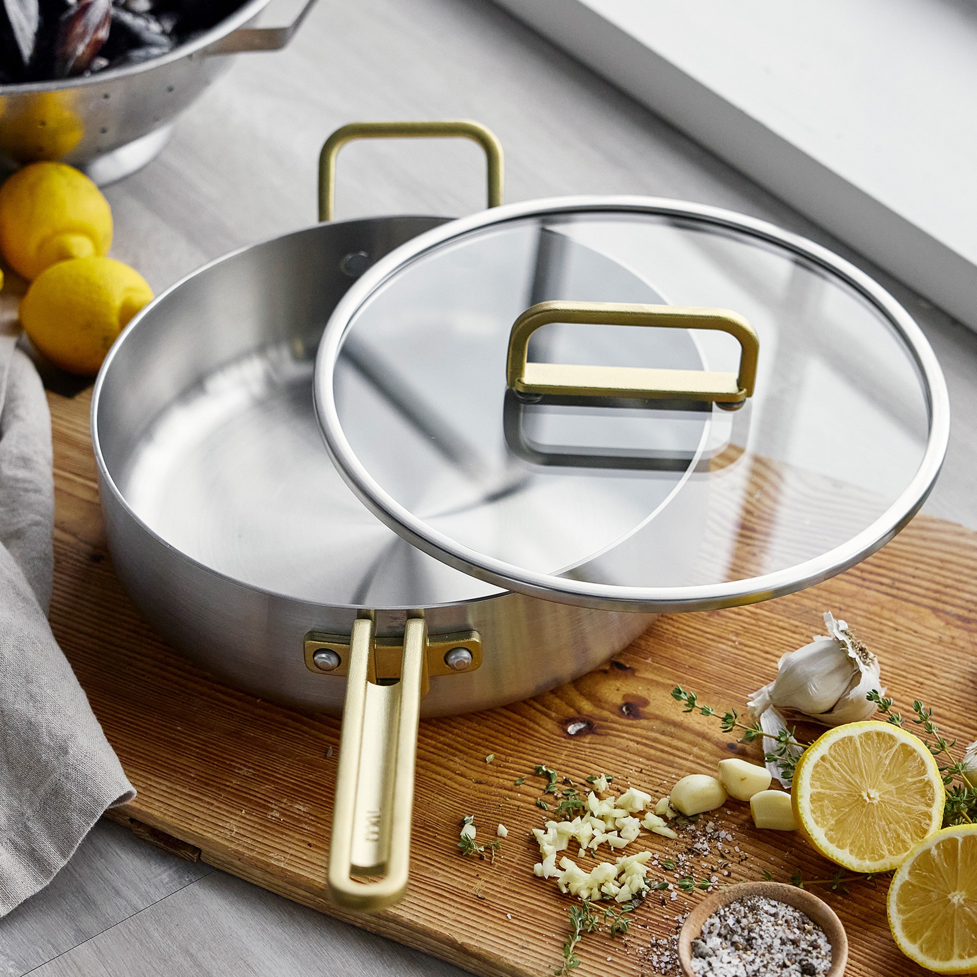 GreenPan™ Stanley Tucci™ Stainless-Steel Saute Pan, 4-Qt.