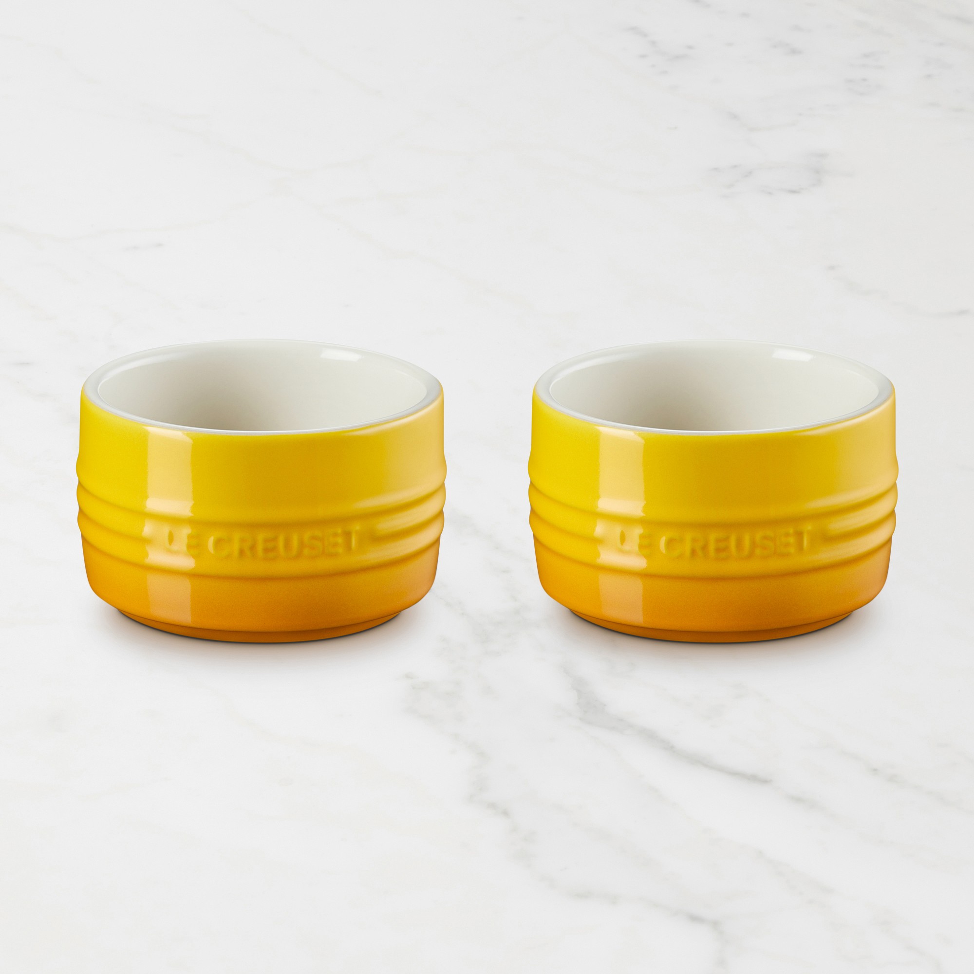 Le Creuset Stoneware Round Straight Wall Ramekin, Set of 2