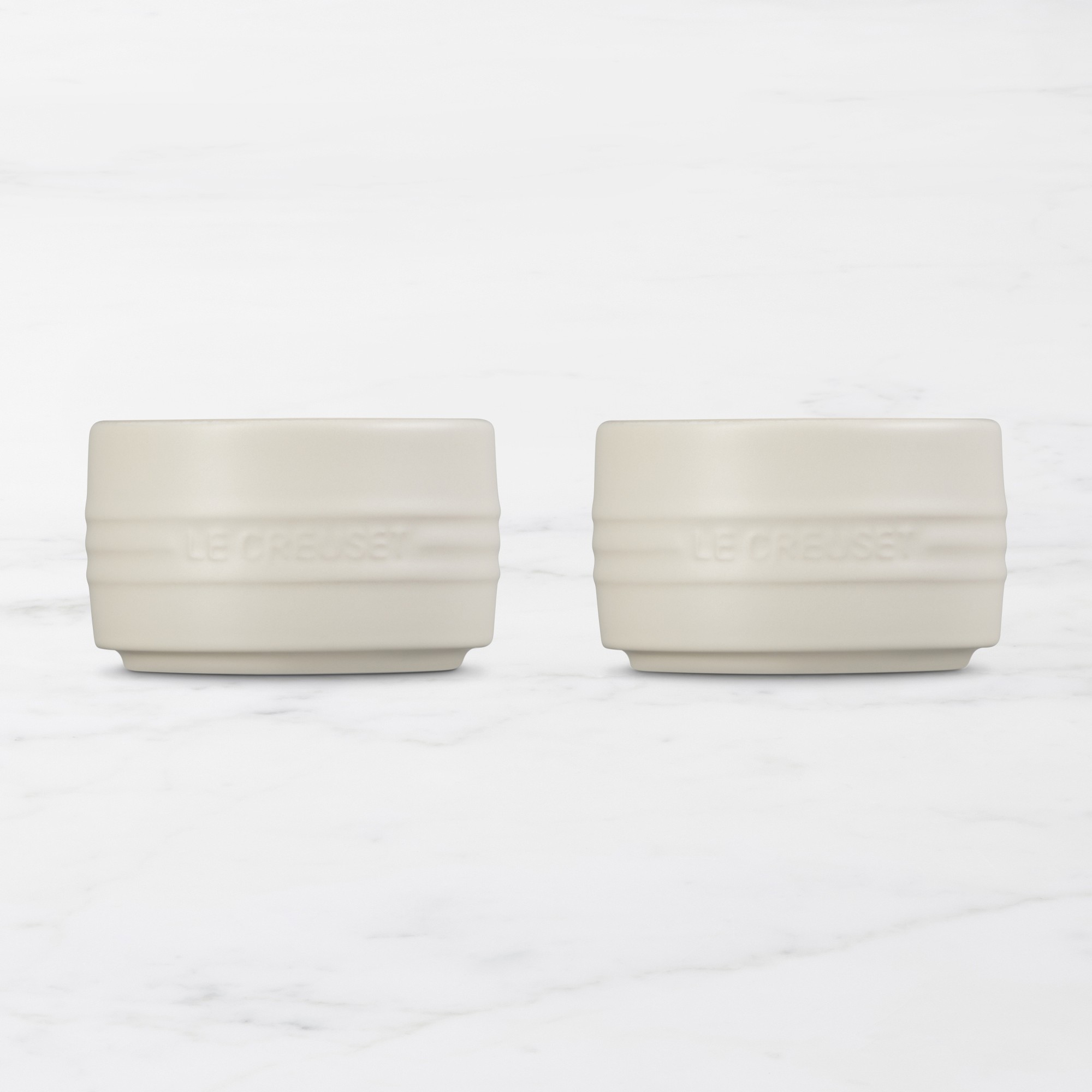 Le Creuset Stoneware Round Straight Wall Ramekin, Set of 2