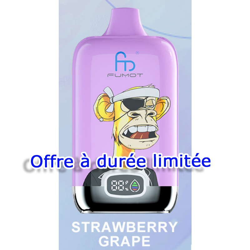(⚡Offre à durée limitée)Fumot 12K Strawberry grape