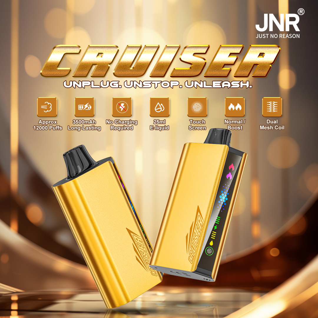 JNR Cruiser Gold Disposable Vape 12000 Puffs - JNR Vape Italy