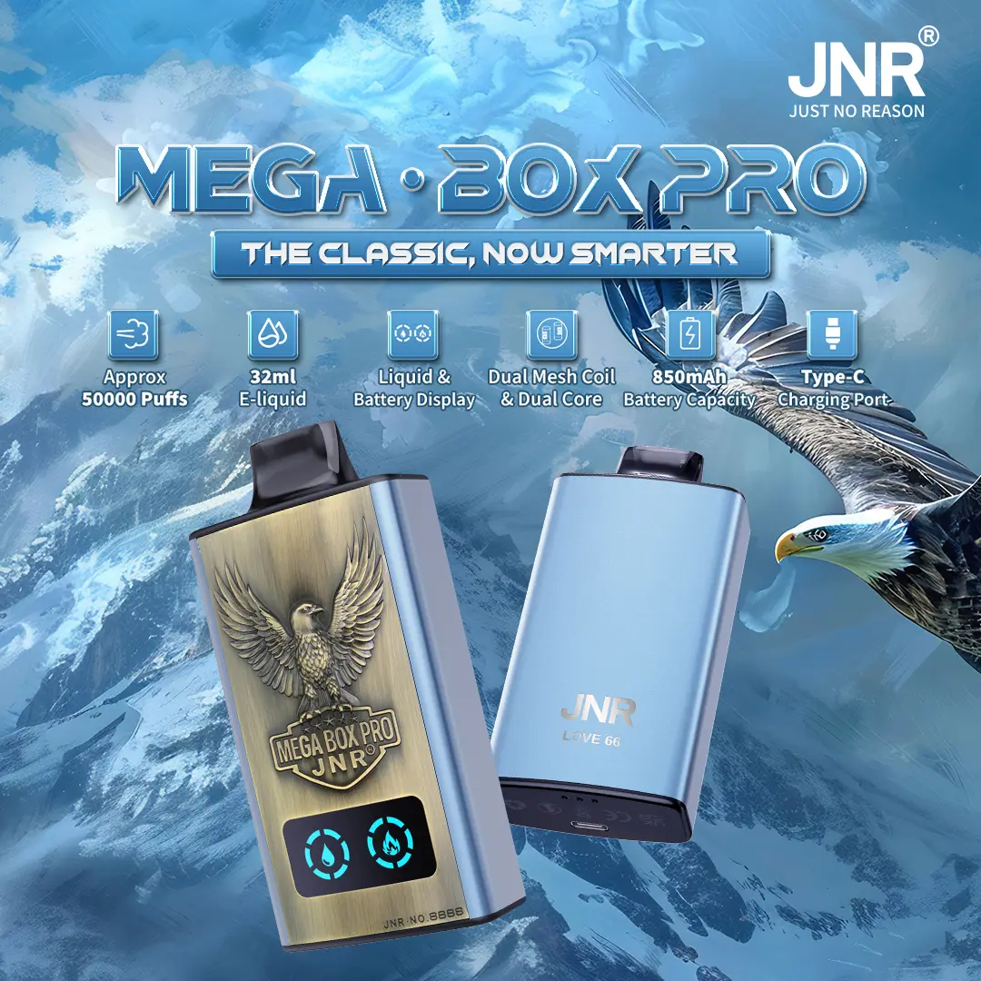Mega Box Pro 50K Puff- Svapo Usa e Getta / Disposable Vape - JNR Vape Italy