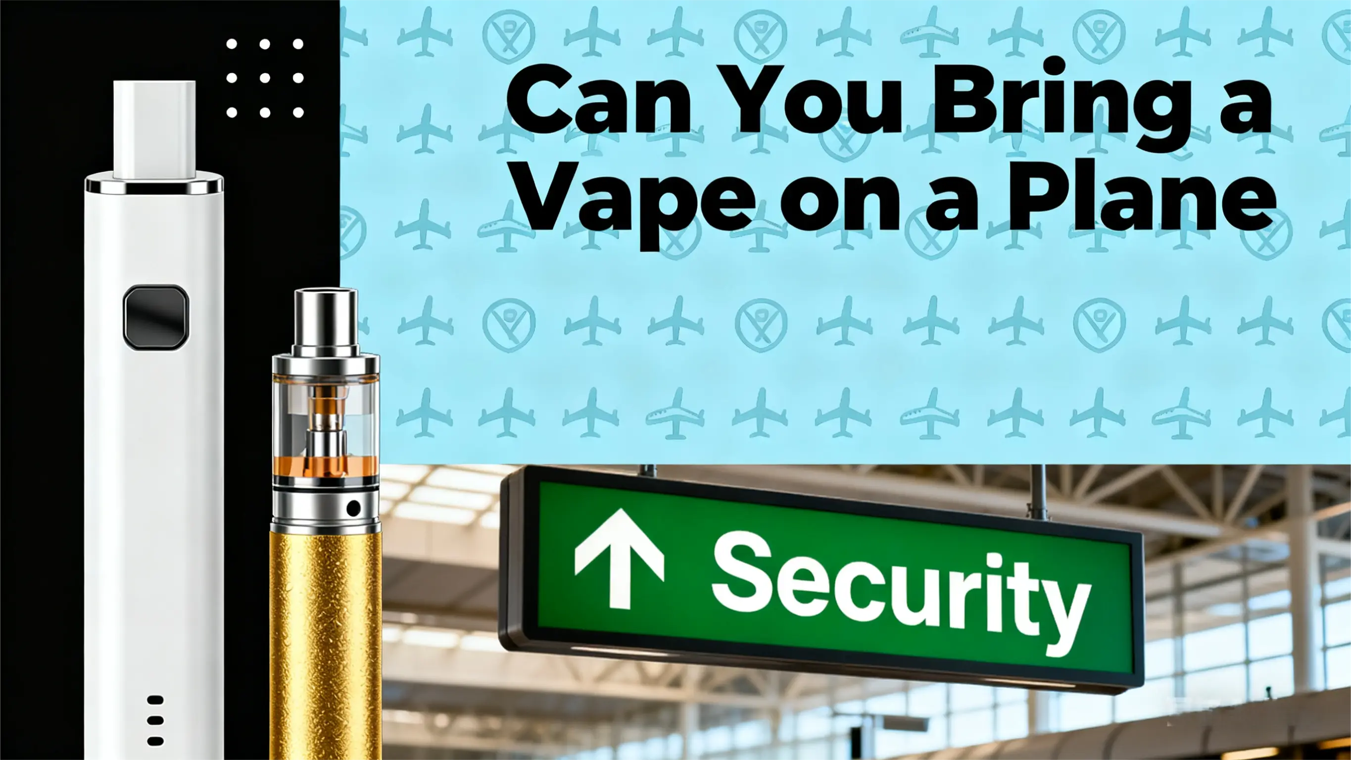 Can You Bring a Vape on a Plane ? - JNR Vape Italy