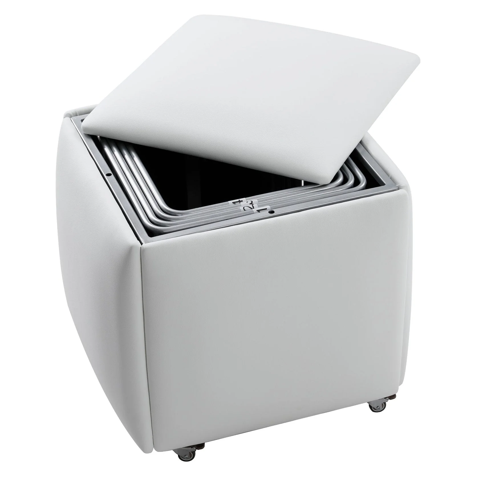 Companion Cube - 5 Hidden Seats Ottoman