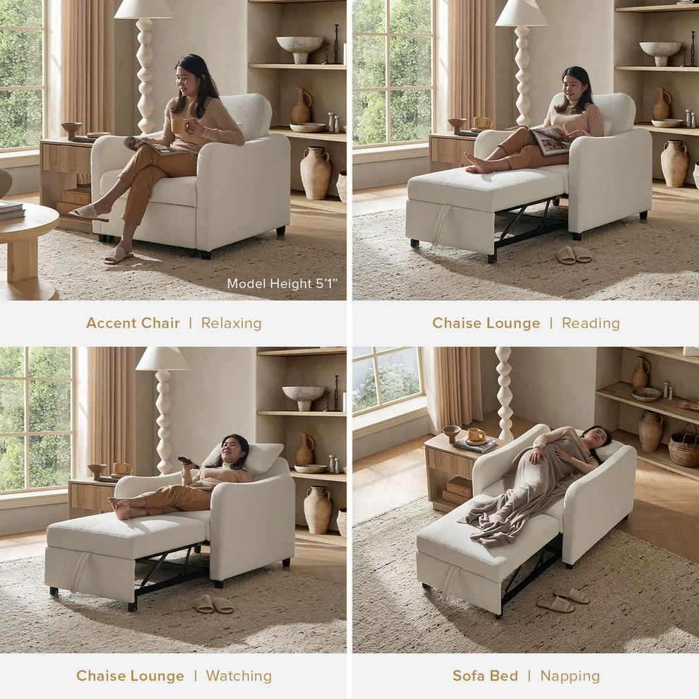 Comfort 4-in-1 Convertible Sleeper Chair