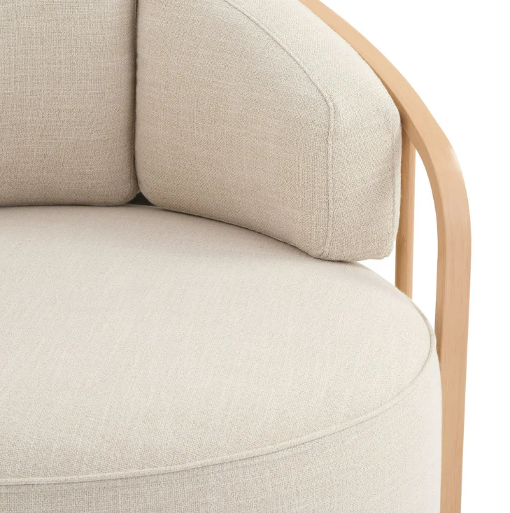 Lilian Swivel Birdcage Chair-Natural Pine Finish