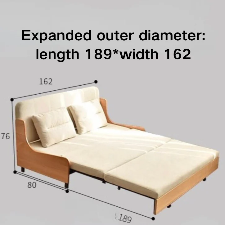 Pull Out Solid Beech Wood Day Sofa Bed