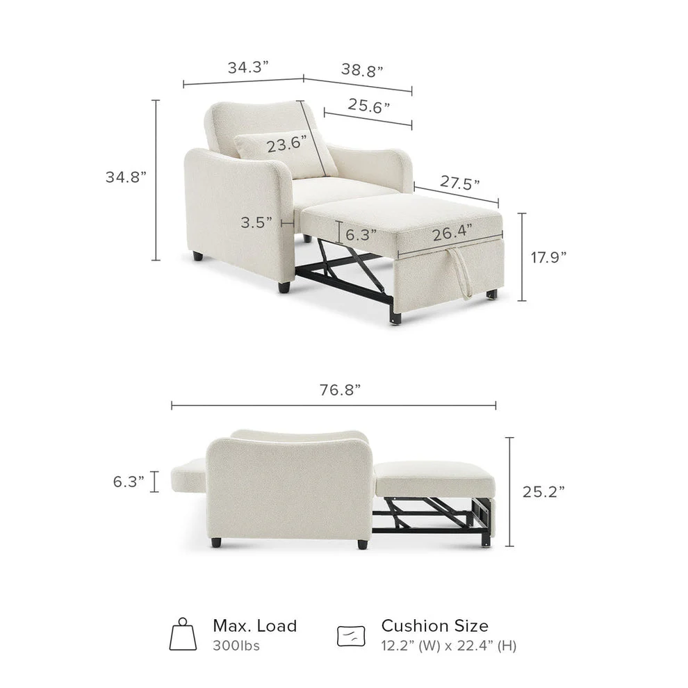 Comfort 4-in-1 Convertible Sleeper Chair