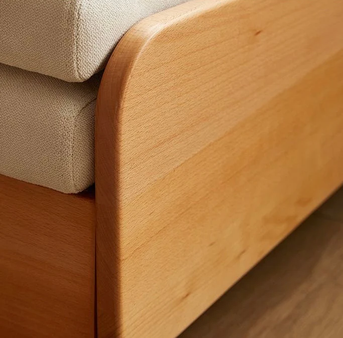 Pull Out Solid Beech Wood Day Sofa Bed