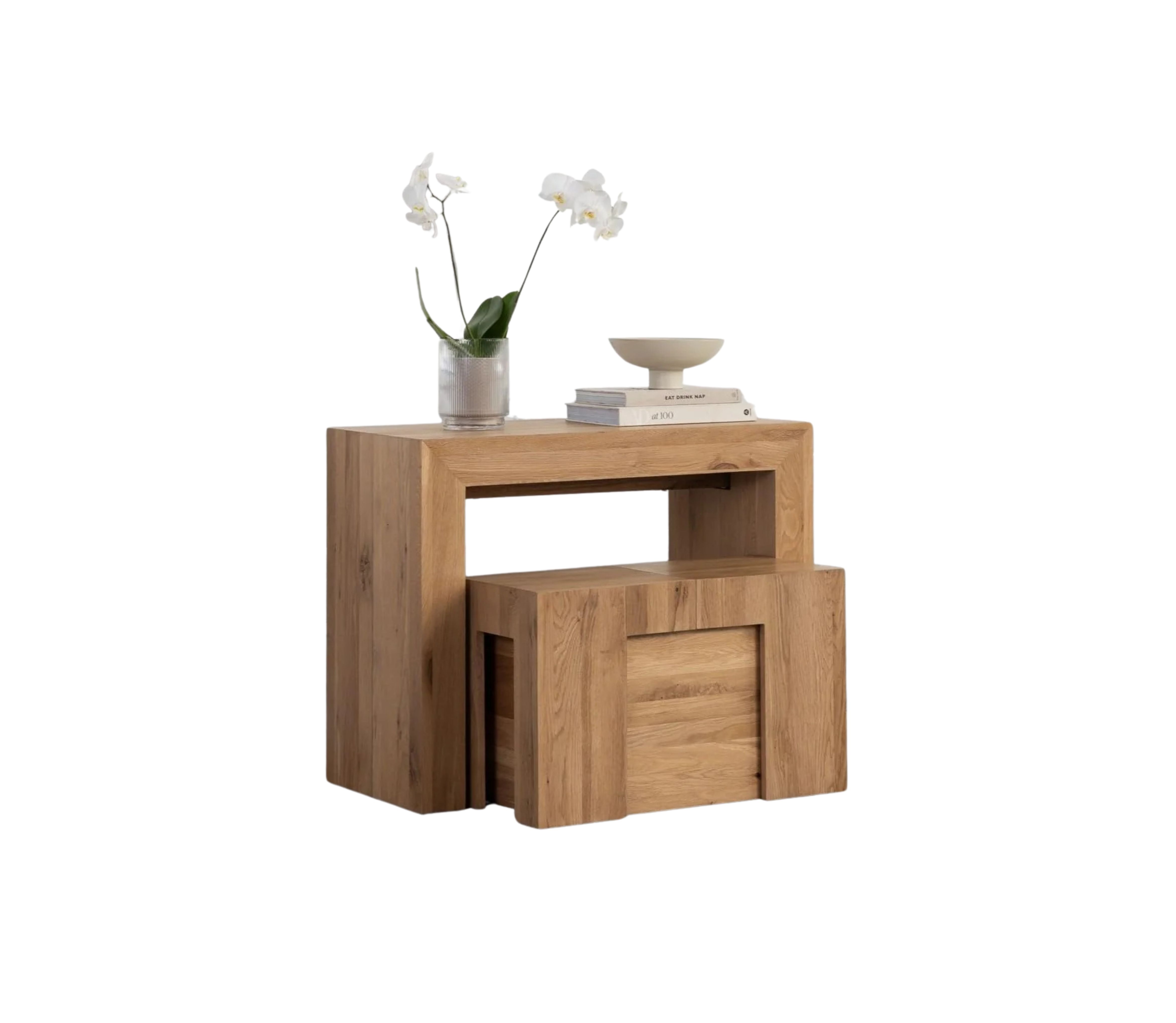 Transformer Table Extendable Dining Table Set for 2 to 12