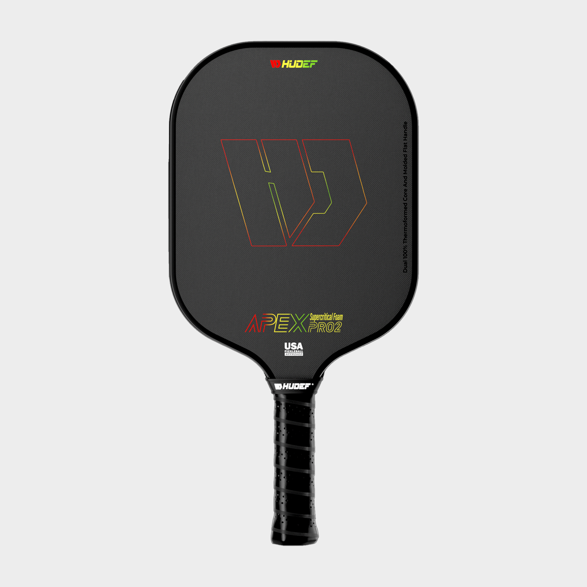 HUDEF Pickleball Paddles, T700 Carbon Fiber  with a 16mm Shark Power Polymer Core, The Pickleball Rackets Designed for Ultimate Spin & Consistency