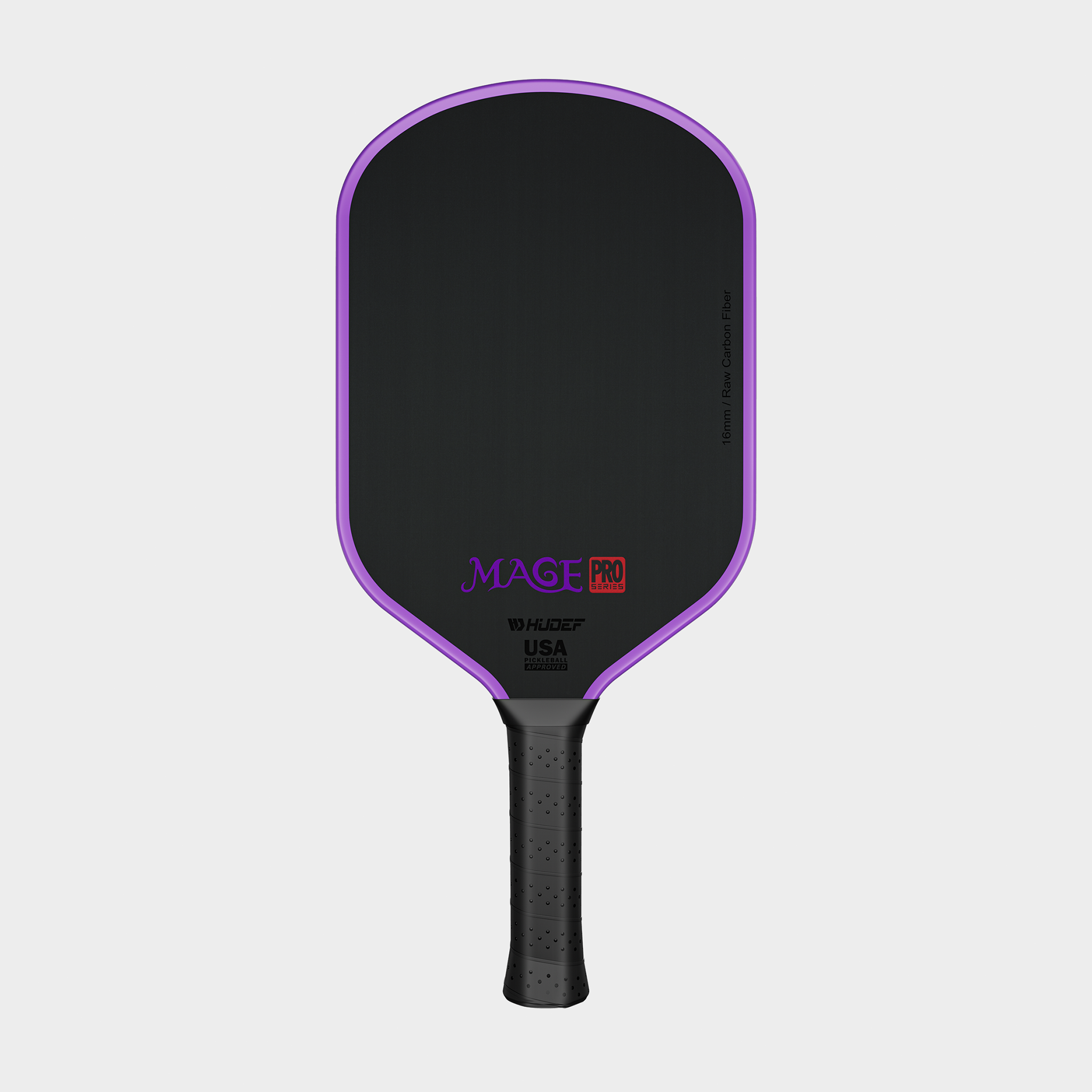 HUDEF Pickleball Paddles, Toray T700 Raw Carbon+Kevlar   with a 16mm Shark Power Polymer Core, USA Pickleball Approved