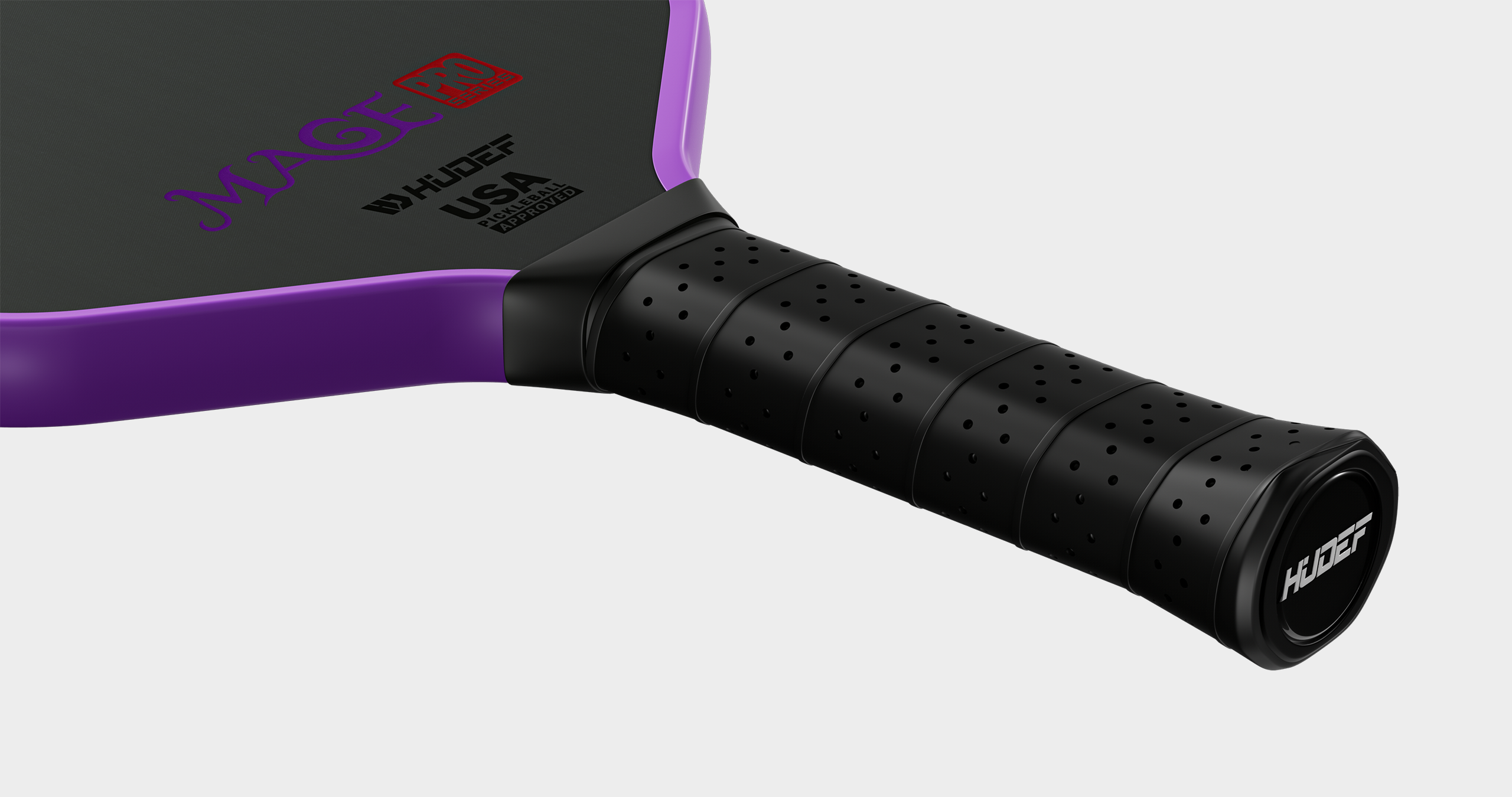 HUDEF Pickleball Paddles, Toray T700 Raw Carbon+Kevlar   with a 16mm Shark Power Polymer Core, USA Pickleball Approved