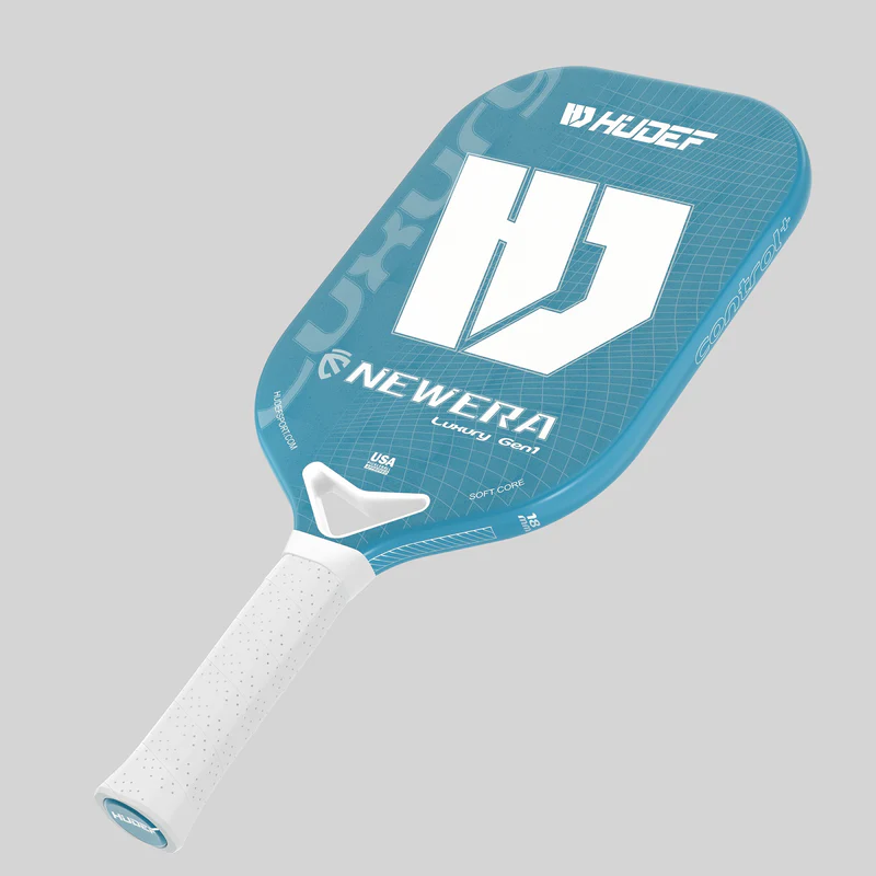 Hudef LUXURY GEN 1 Dual-thermoformed Cyan Elongated Pickleball Paddle (Grit)