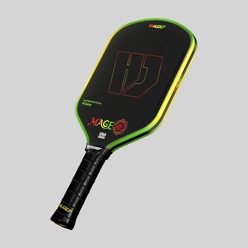 Hudef Mage SCF1 Supercritical Foam Honeycomb Hybrid Pickleball Paddle yellow