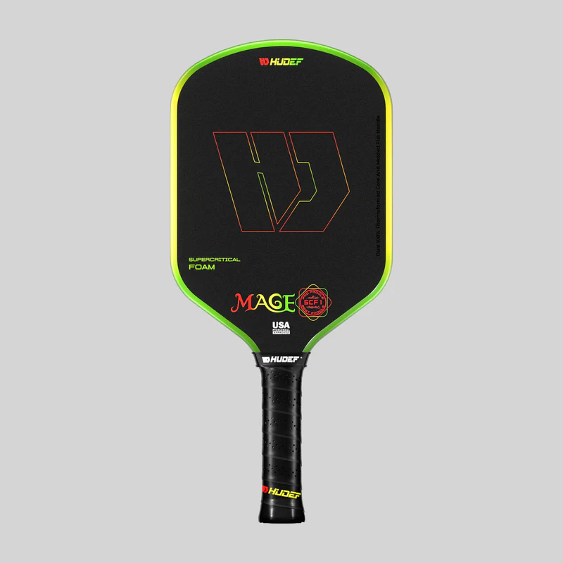 Hudef Mage SCF1 Supercritical Foam Honeycomb Hybrid Pickleball Paddle yellow