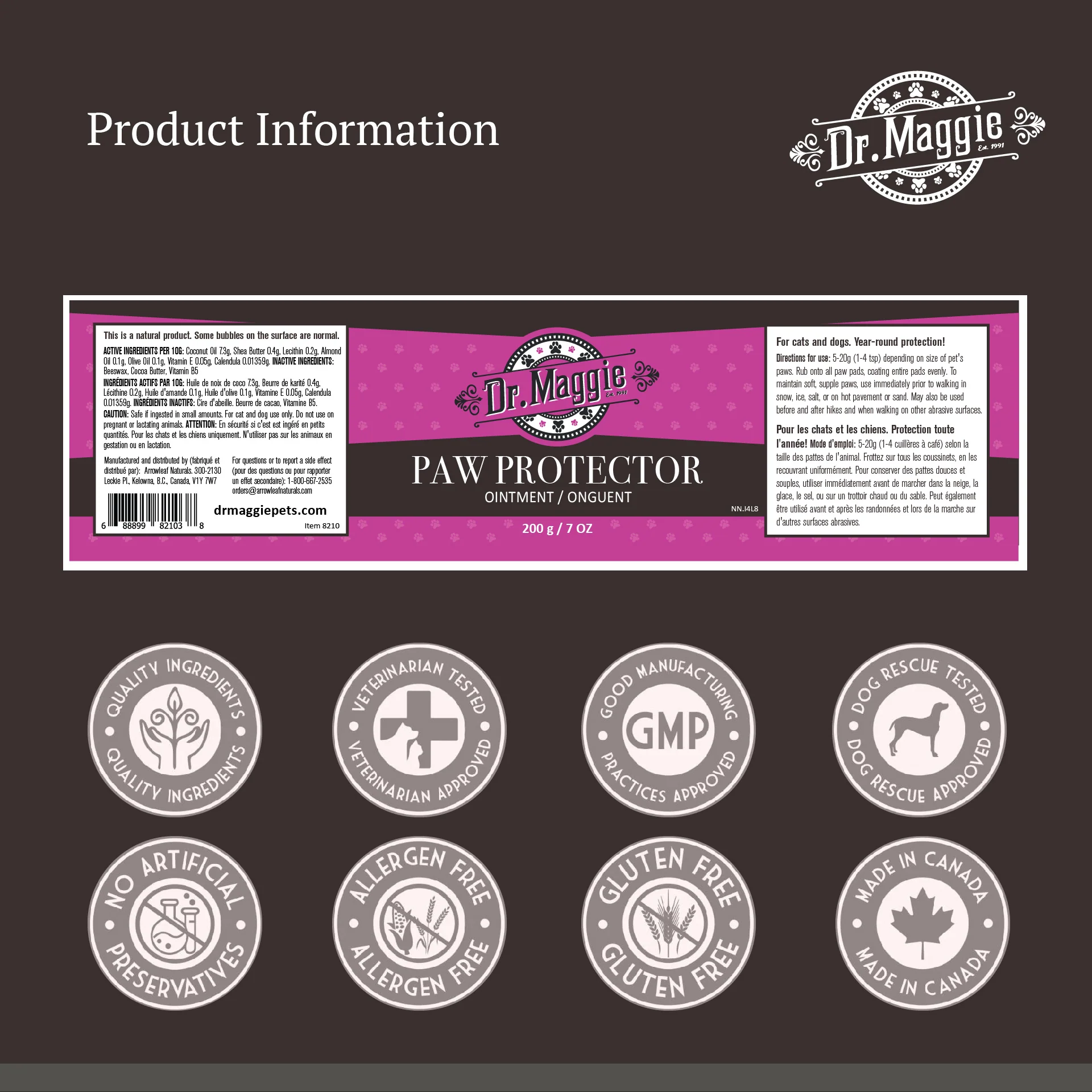 Dr. Maggie Paw Protector for Cats and Dogs | Moisturize & Protect