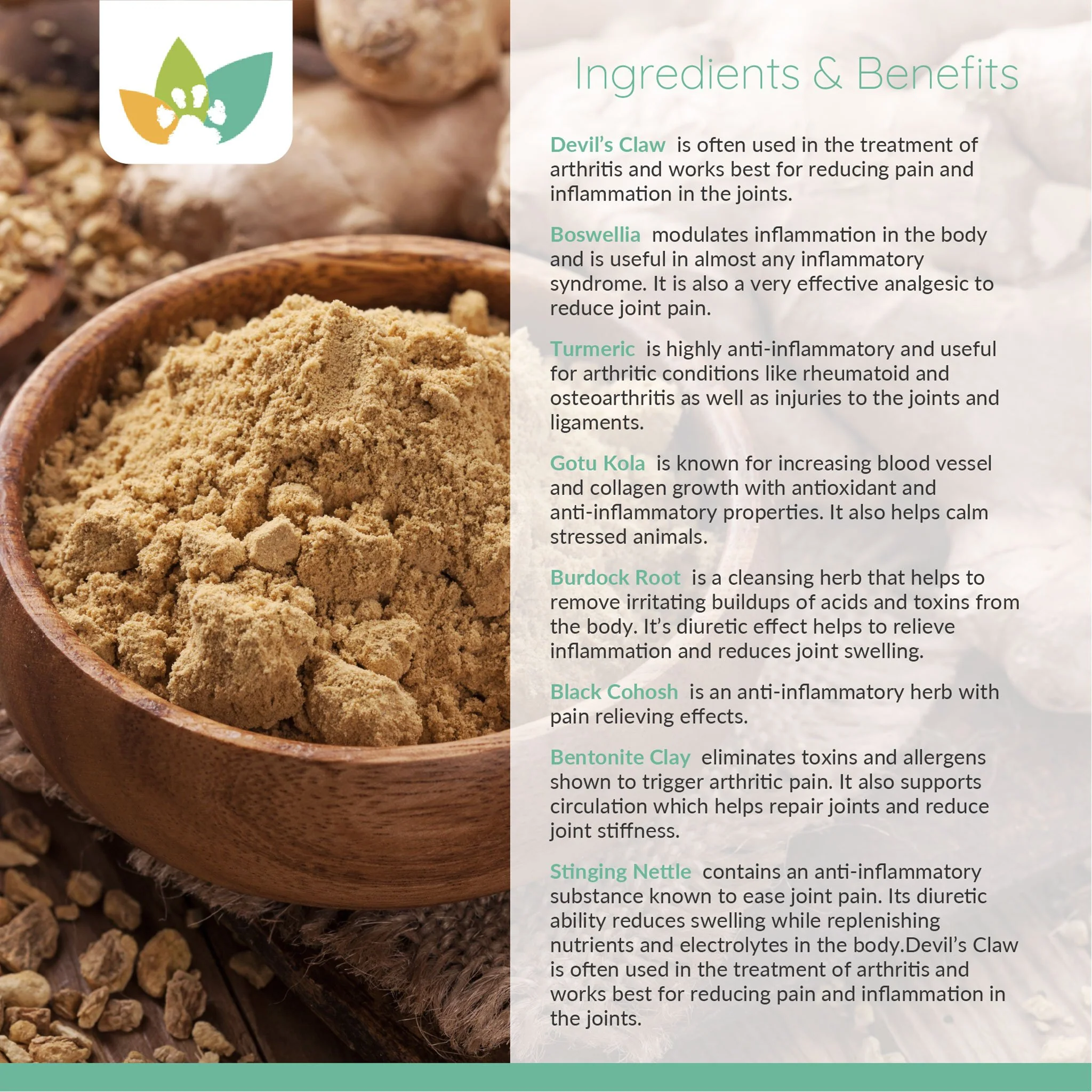 Arrowleaf Pet Joint Care (NaturPet In Canada) - For Mobility & Comfort