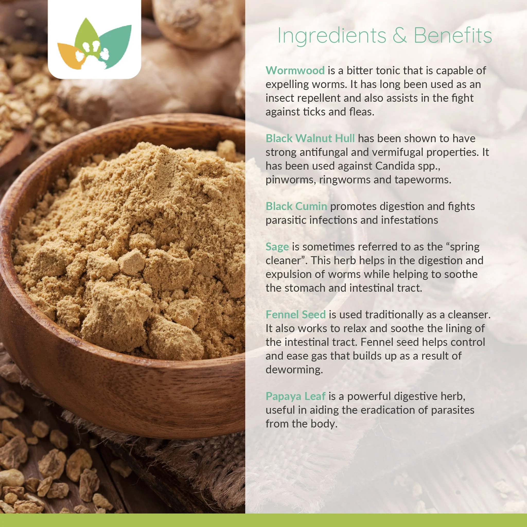 Arrowleaf Pet D Wormer - All Natural Deworming for Cats and Dogs