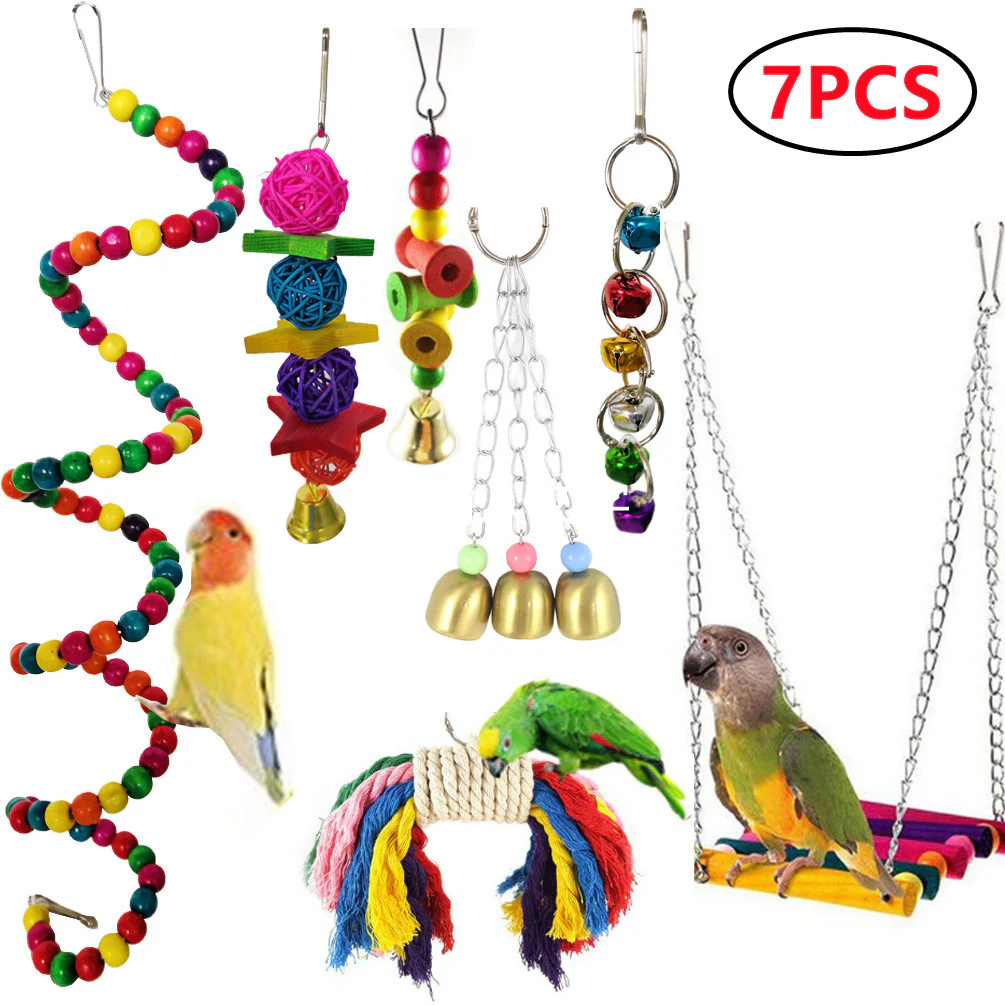 Combination Parrot Bird Toys Accessories Articles Parrot Bite Pet Bird