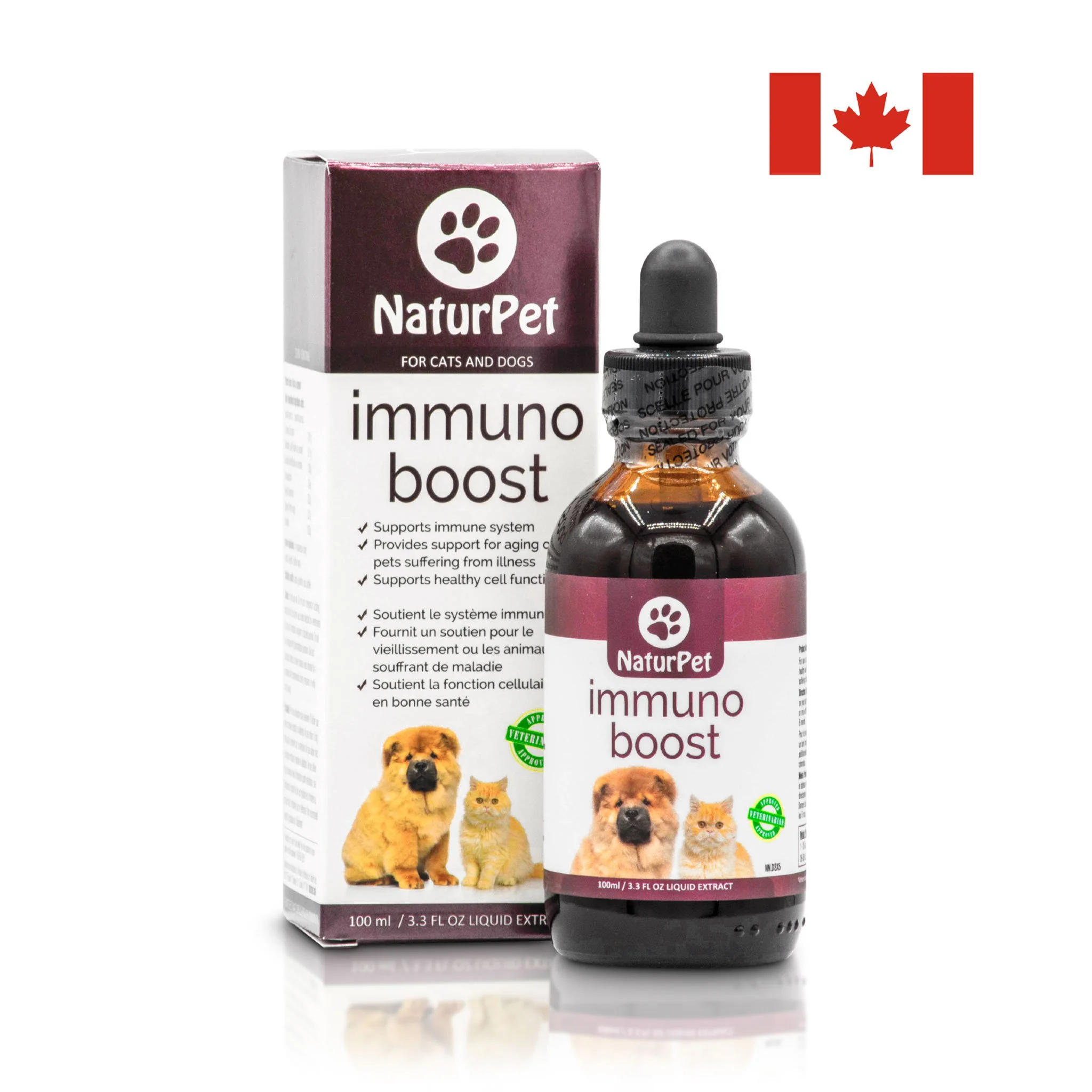 Arrowleaf Pet Immuno Boost (NaturPet in Canada) - Full System Support with Ashwagandha and Turmeric