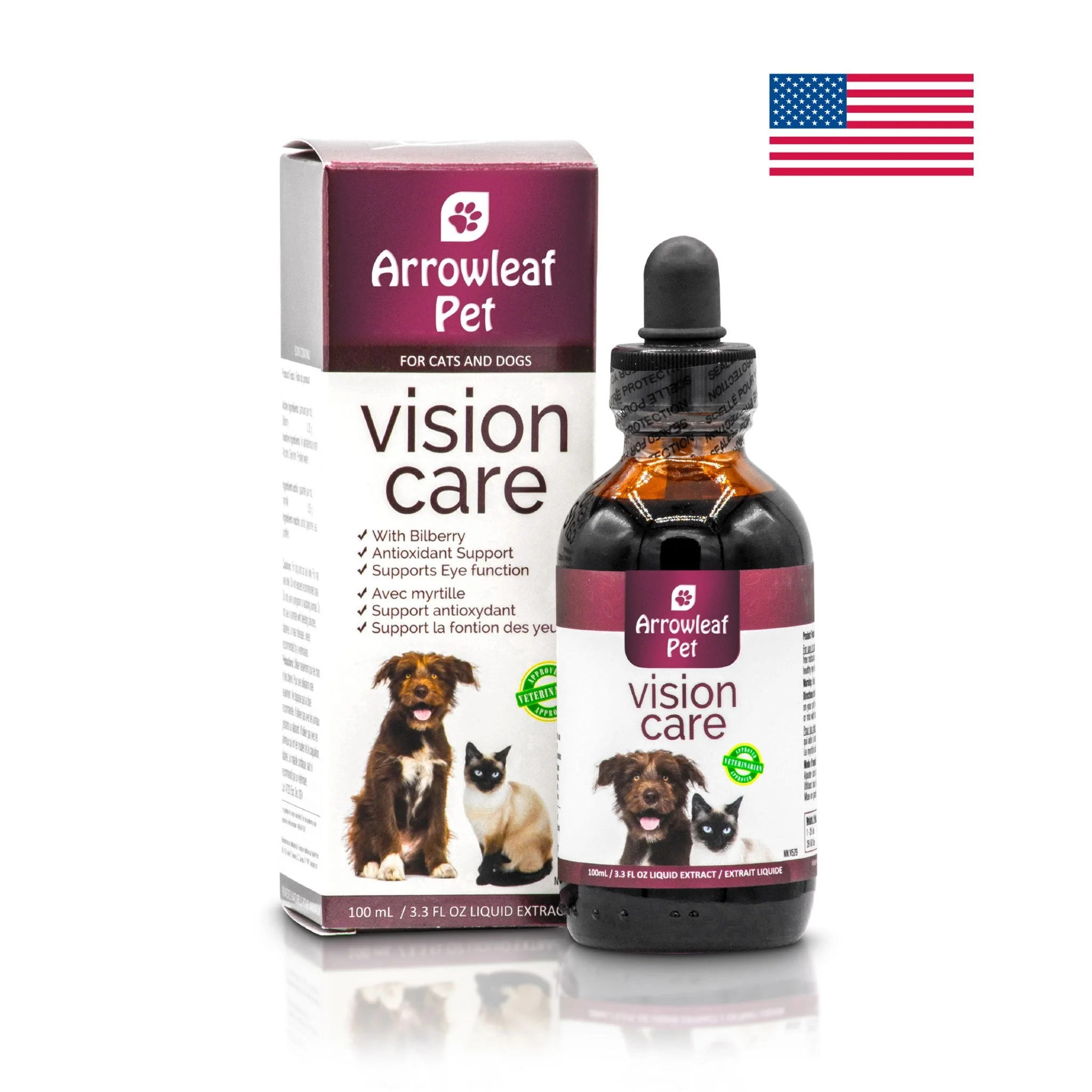 Arrowleaf Pet Vision Care (NaturPet In Canada) -  Eye Health Support For Cats and Dogs