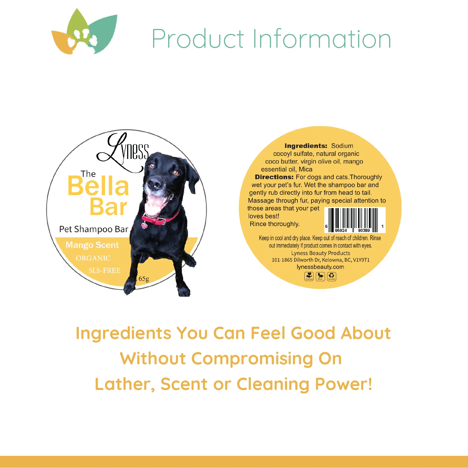 Bella Bar Pet Shampoo Bars - Blueberry & Mango 2 Bar Bundle | All-Natural Ingredients, Luxurious Lather, Eco-Friendly | For Cats & Dogs