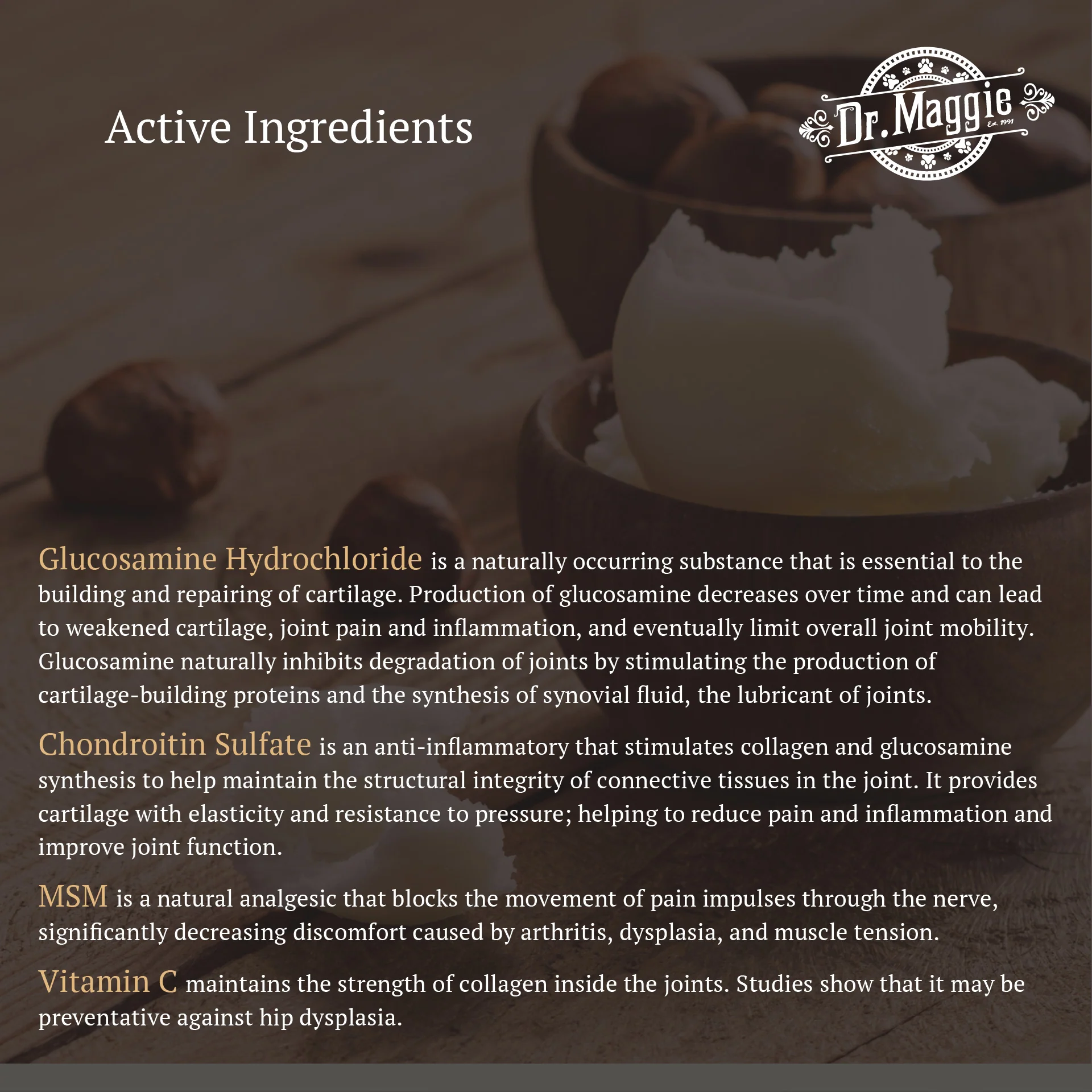 Dr. Maggie Joint Formula - Joint Support for Dogs and Cats