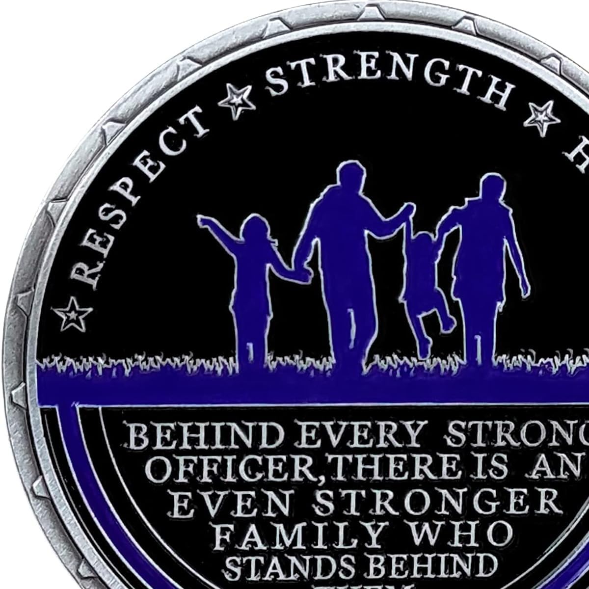 US Police Challenge Coin Thin Blue Line Commemorative Coin (Mom)