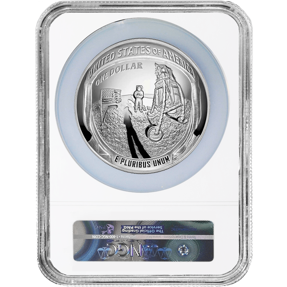 Apollo 11 50th Anniversary 5 Oz Silver One Dollar Buzz Aldrin Autographed Presentation