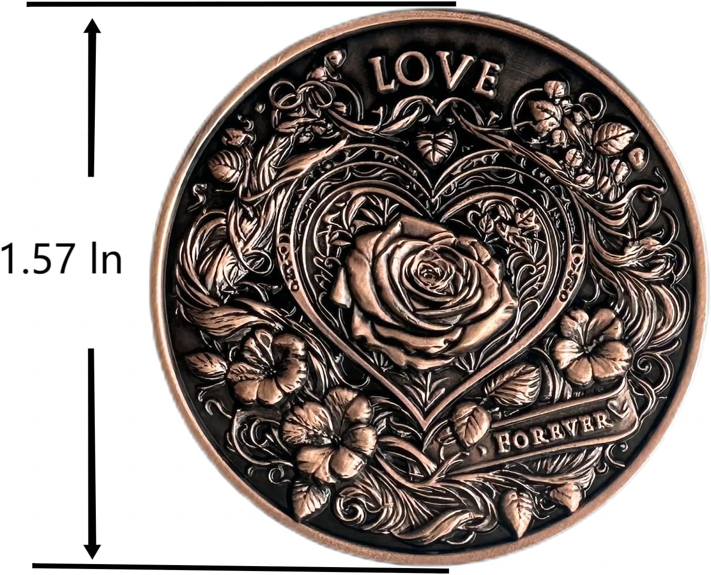 Love Coin Collection Challenge Coin: Unique memento and Pocket Token gift to Inspire and Make Him/Her lucky - Perfect Commemorative Gift