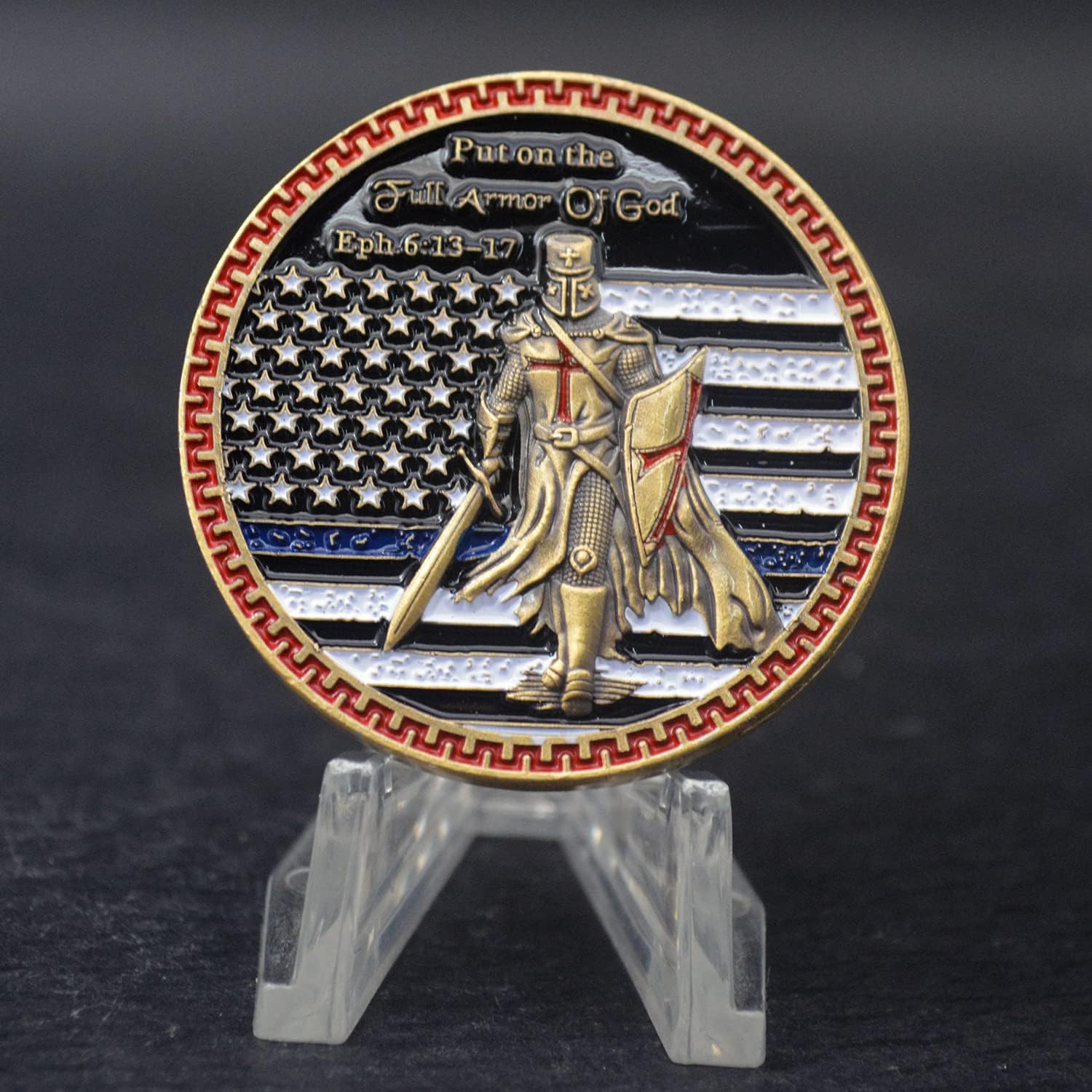 Put On The Whole Armor of God Challenge Coin 3D Prayer Commemorative Coin