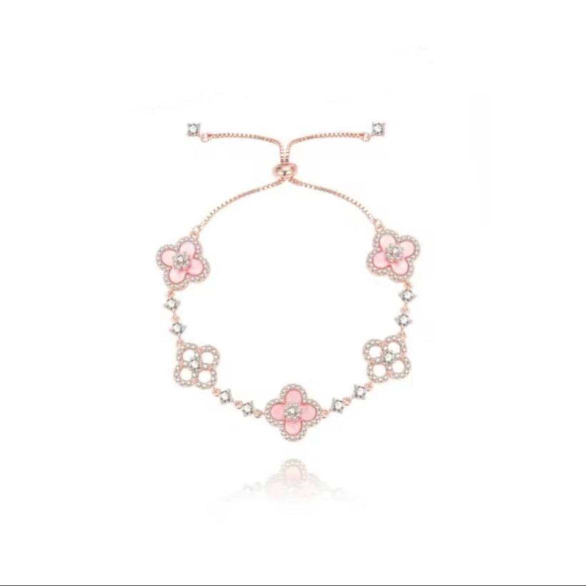 Pink Onychitis Grass Bracelet - Women's Style - Elegant and Luxurious Charm Necklace