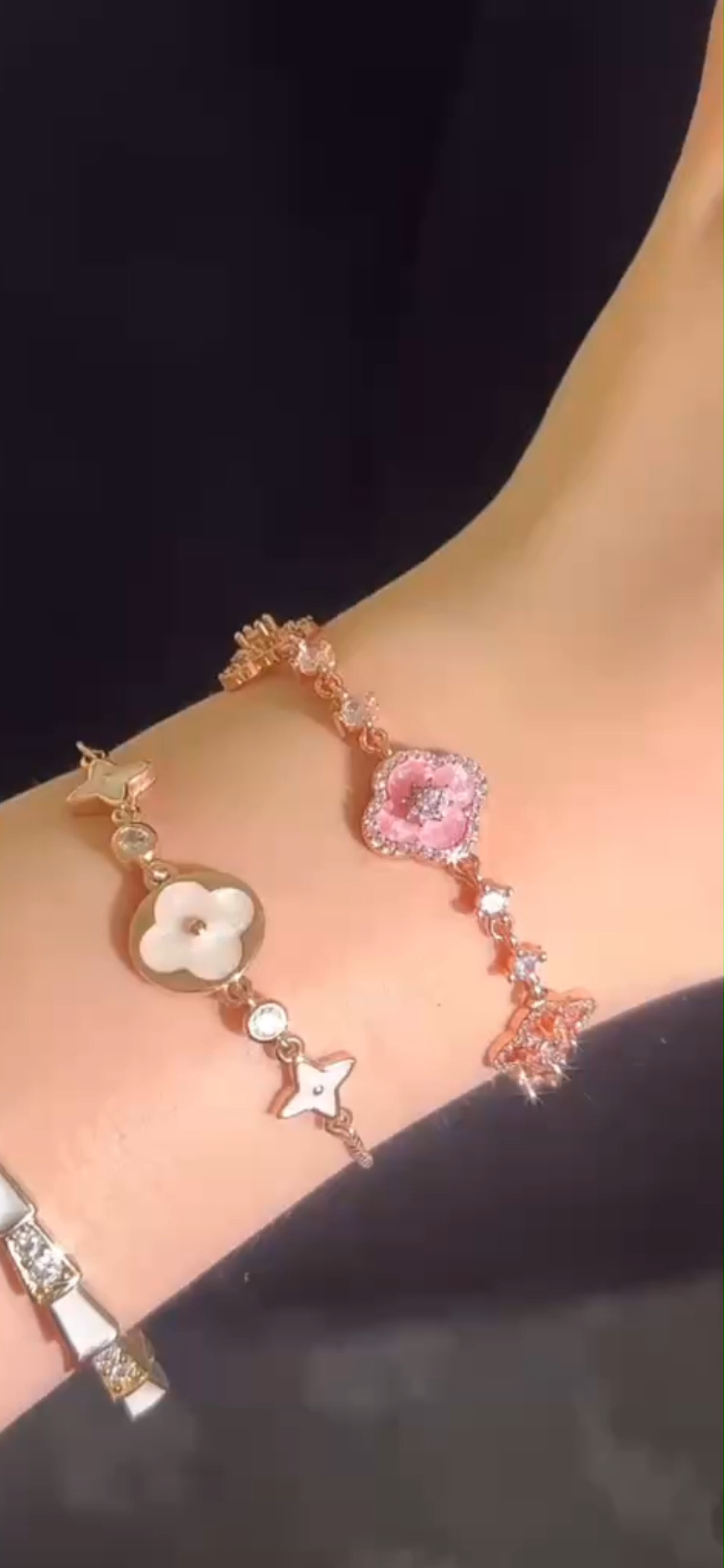 Pink Onychitis Grass Bracelet - Women's Style - Elegant and Luxurious Charm Necklace