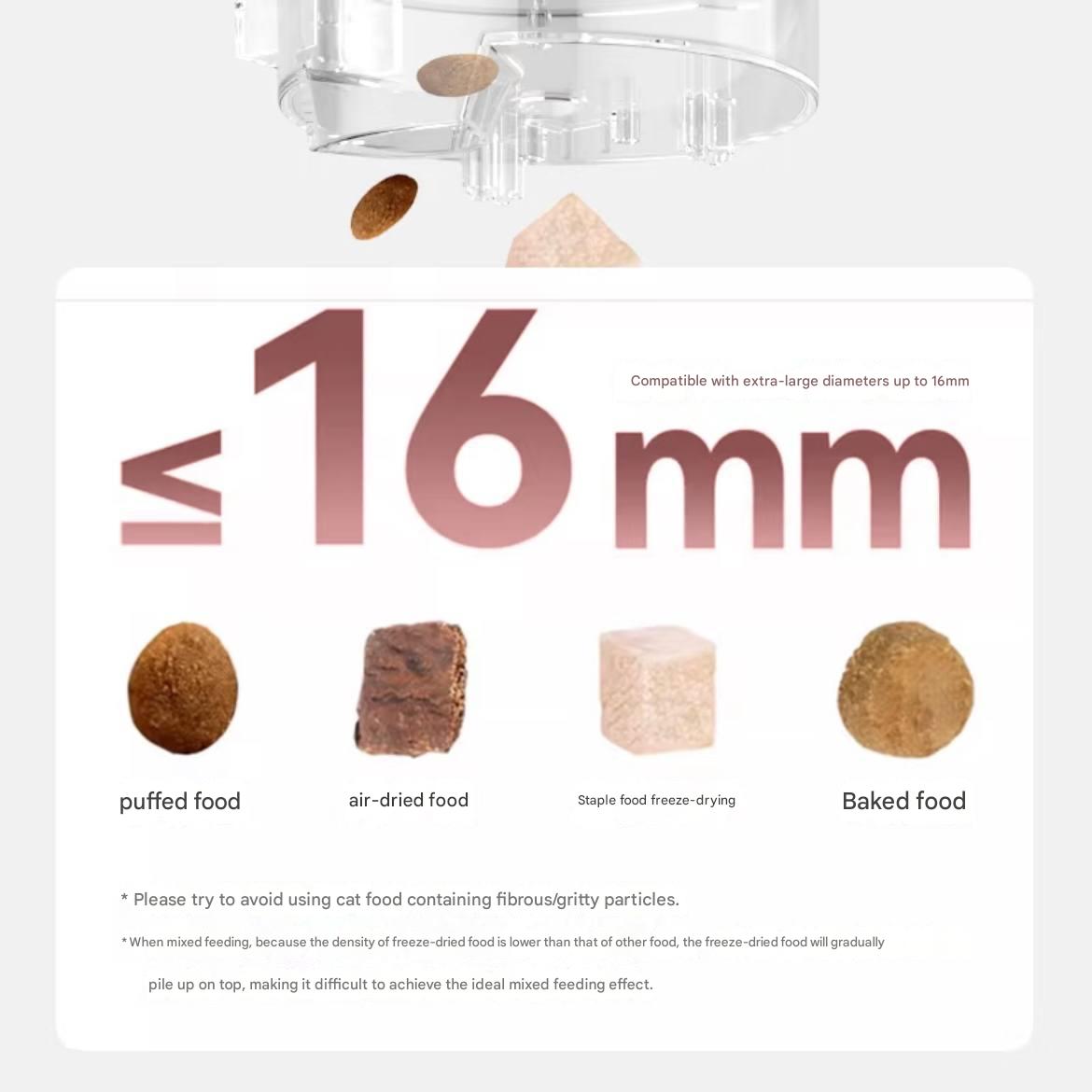 Pet automatic feeder - intelligent cat food and dog food dispenser with timer and scale, equipped with Wi-Fi remote control for automatic feeding.