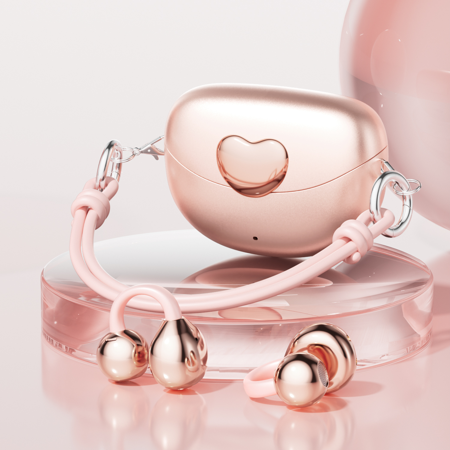 Open translation earpiece - AI call noise reduction - Built-in capacitive microphone - Recommended as a Christmas gift/valentine's gift - Fashionable appearance - Compatible with multiple devices (mobile phones/tablets/laptops) - With charging case