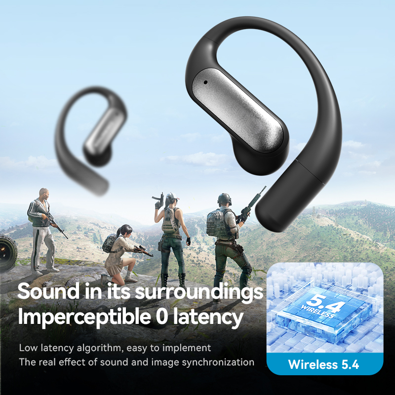 M118 ear hook wireless headphones, touchable headphone LED display, sports headphones, suitable for gaming, meetings, study, running. High appearance quality headphones are great gift options.