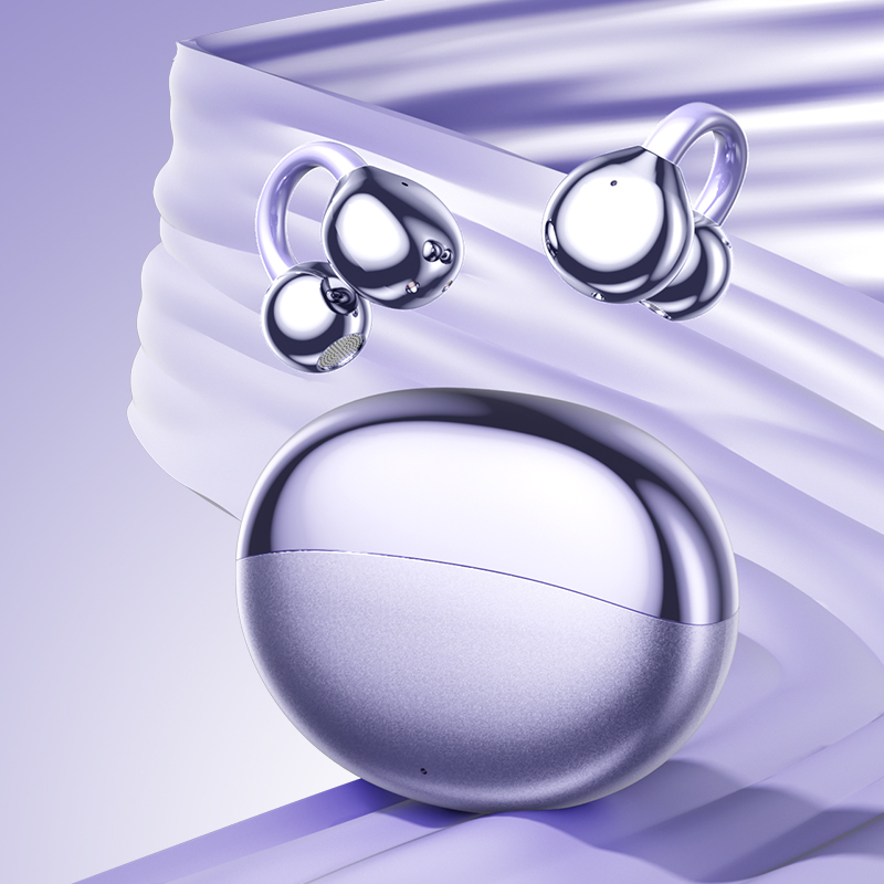 AI translation headphones - wireless headphones, open design, lightweight microphone, translation earplugs, high-definition audio, suitable for frequent travelers and remote workers