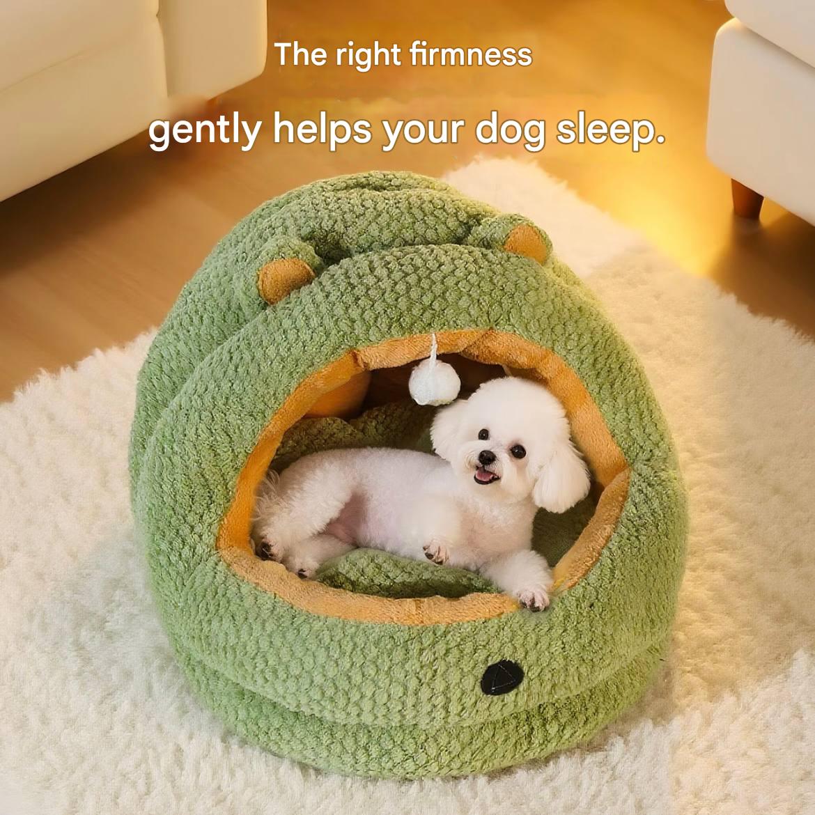 Winter thickened for warmth, suitable for all seasons. Thickened semi-enclosed indoor cat and dog nest. Winter cat and dog kennel.