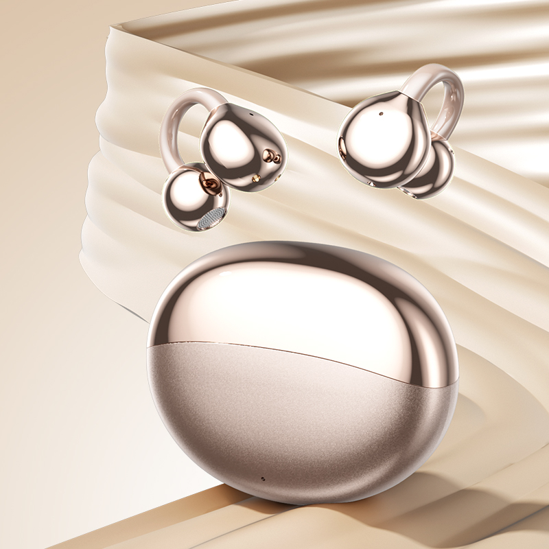 AI translation headphones - wireless headphones, open design, lightweight microphone, translation earplugs, high-definition audio, suitable for frequent travelers and remote workers