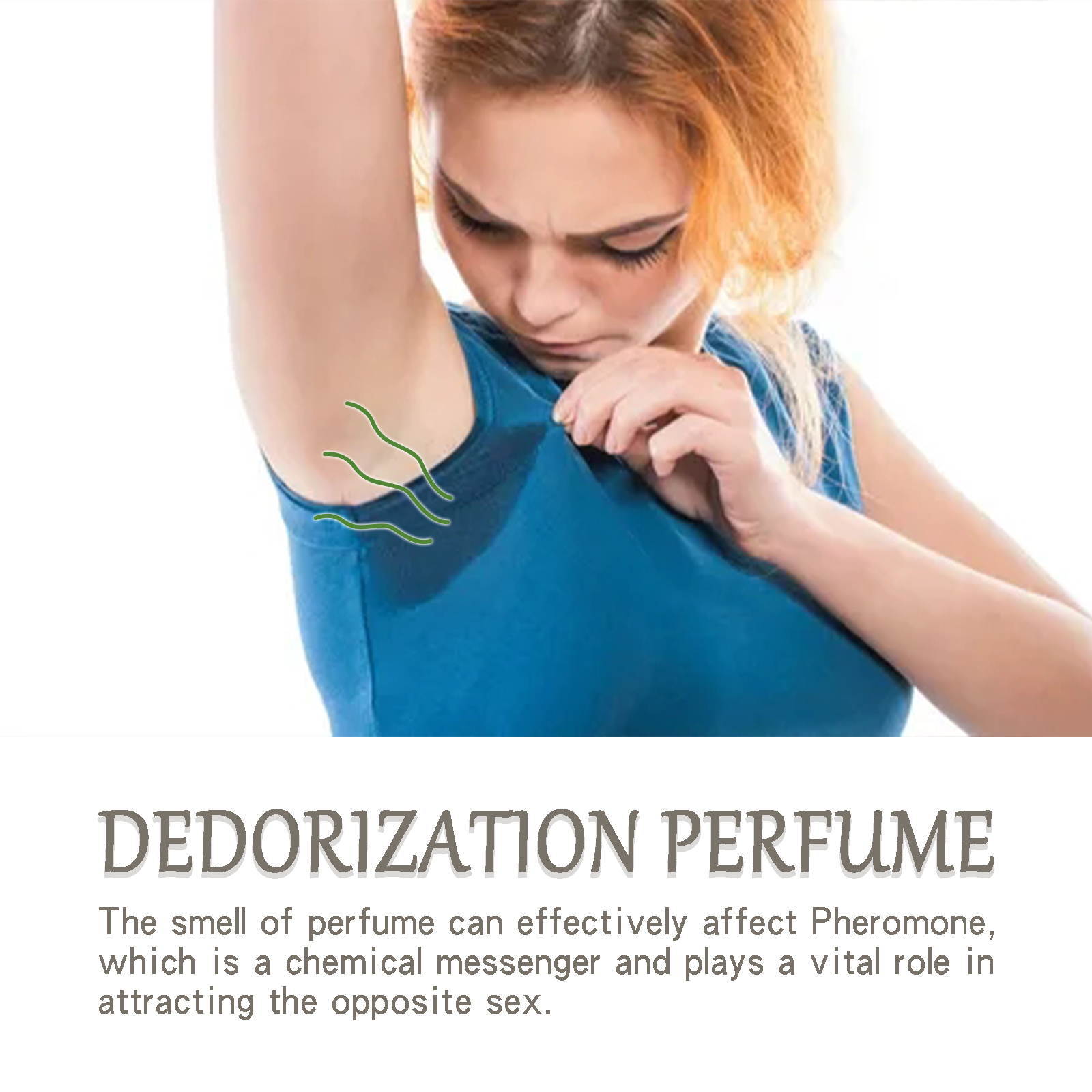 Deodorizing perfume beads - Relieves underarm body odor, provides refreshing sweat relief, offers natural fragrance retention, and is portable. Perfume.