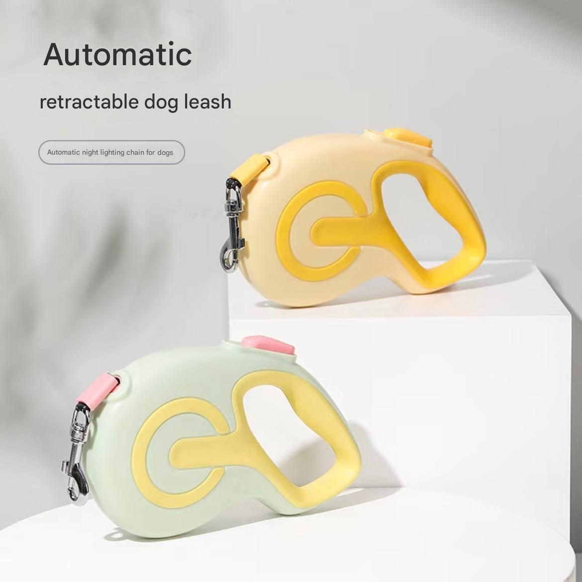 Pet leash automatic extendable dog walking rope reflective towing belt dog handler dog rope dog leash