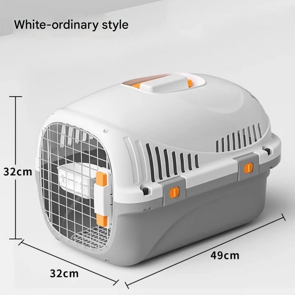 Pet airline carrier - Air China version - Cat and dog car seat carrier for portable outdoor use - Dog cage - Space box - Checked luggage box - Pet box