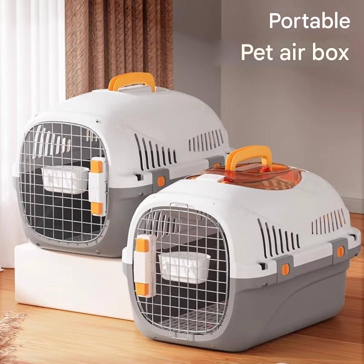 Pet airline carrier - Air China version - Cat and dog car seat carrier for portable outdoor use - Dog cage - Space box - Checked luggage box - Pet box