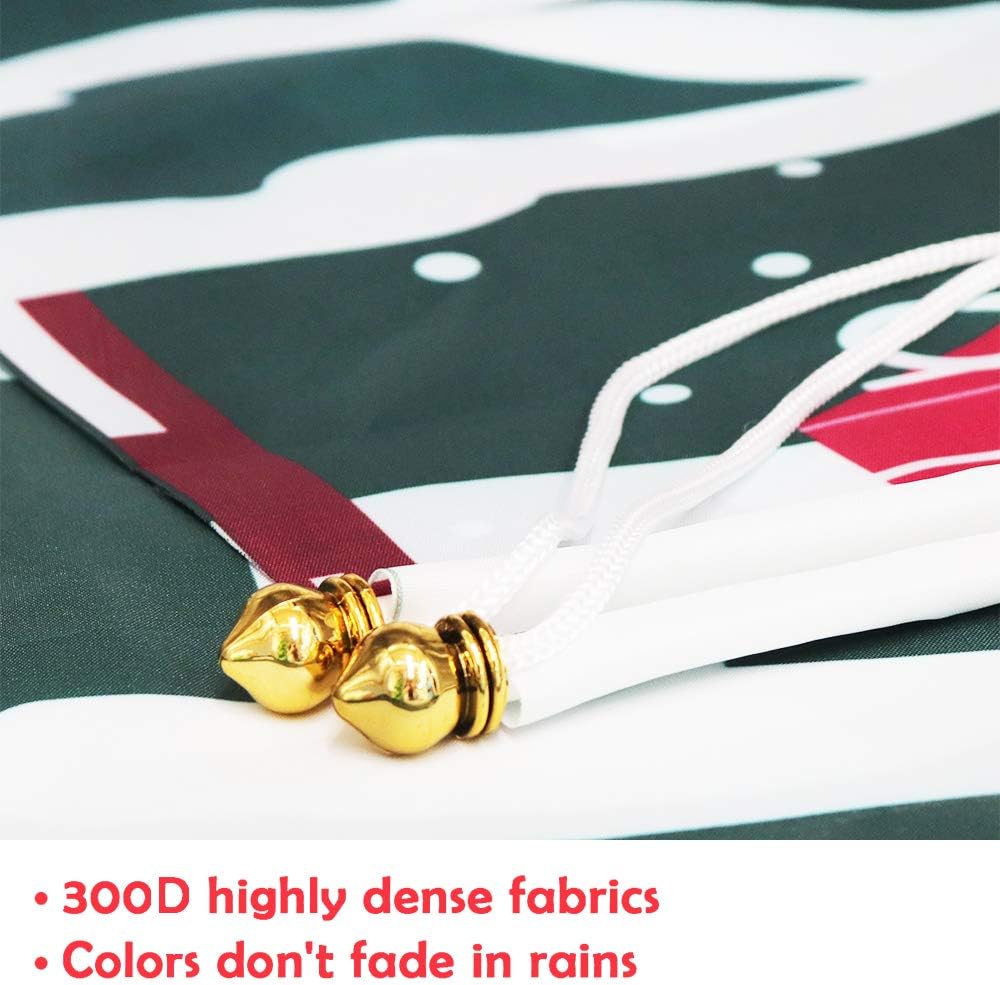 Ivenf Christmas Porch Sign Set Green Banners, Xmas Hanging Decorations for Home Outdoor Indoor Wall Front Door Decor