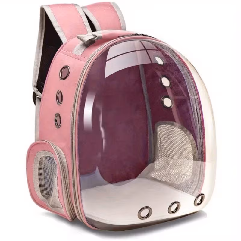 Breathable and transparent cat backpack - A small pet-specific safe zipper capsule design, suitable for travel and outdoor use