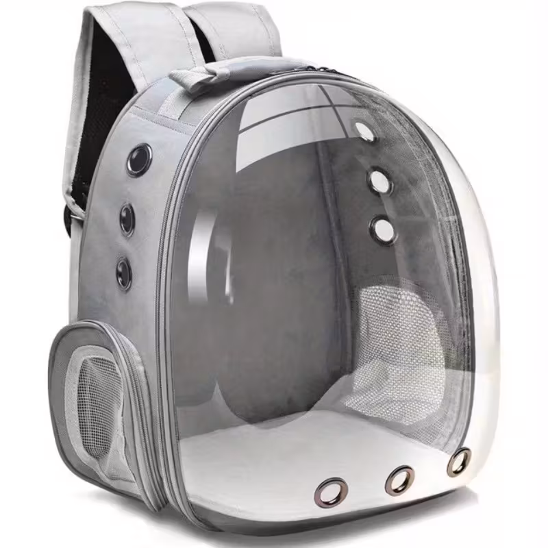 Breathable and transparent cat backpack - A small pet-specific safe zipper capsule design, suitable for travel and outdoor use