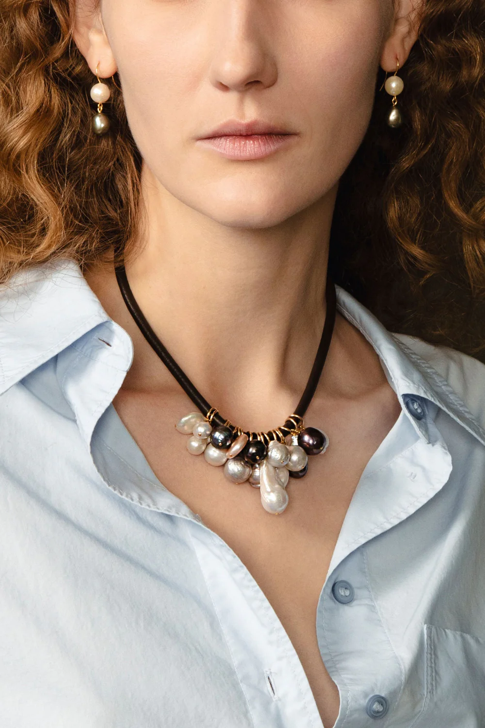 Ombre Pearl Earrings Multi