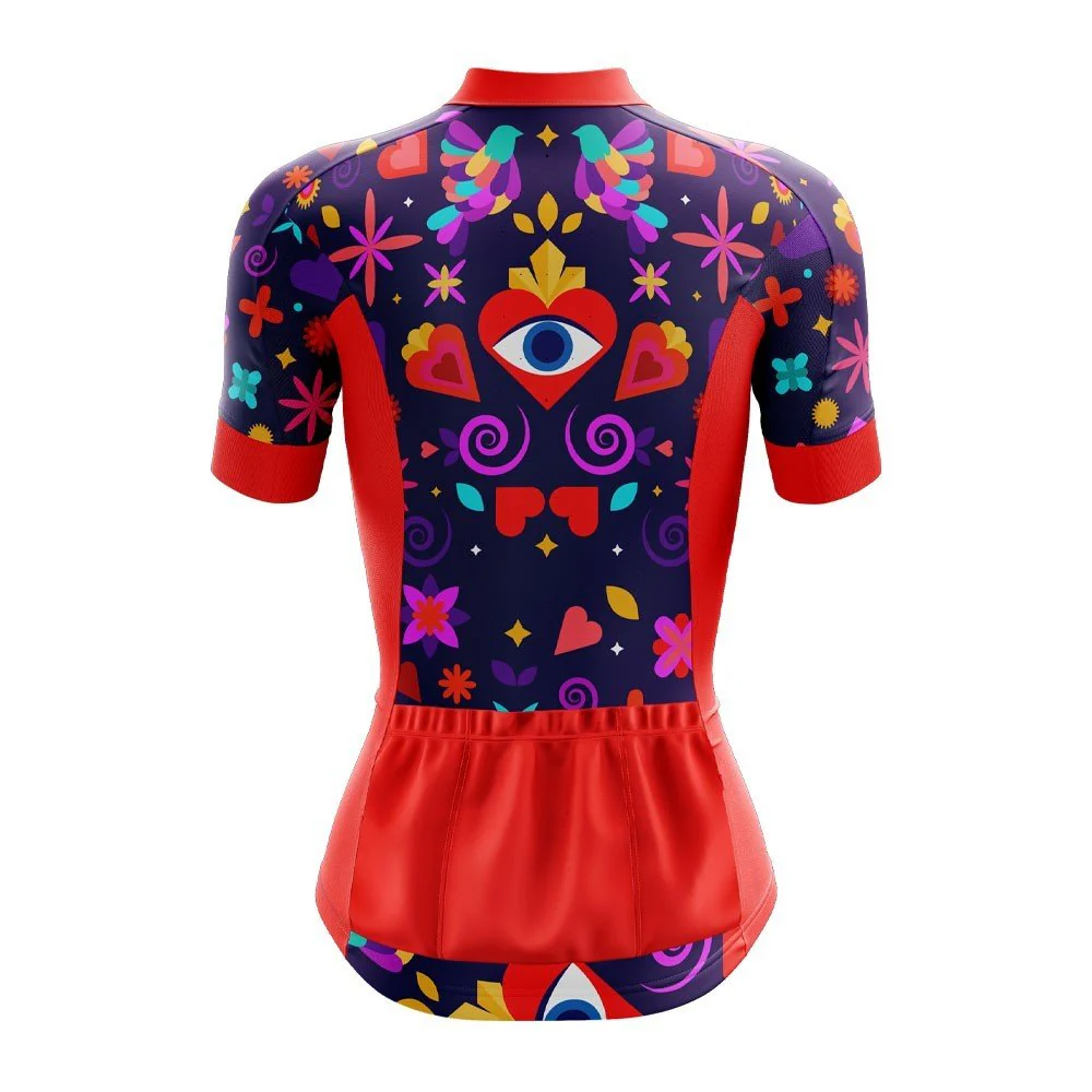 Mexican Art Female Cycling Jersey